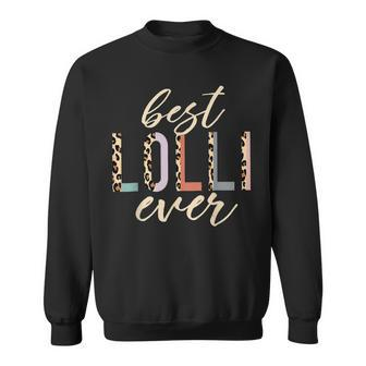 Best Lolli Ever Gifts Leopard Print Mothers Day Sweatshirt - Seseable