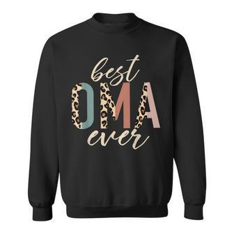 Best Oma Ever Gifts Leopard Print Mothers Day Sweatshirt - Seseable