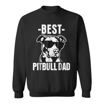 Best Pitbull Dad Funny Pit Bull Dog Mens Gift For Mens Sweatshirt | Mazezy