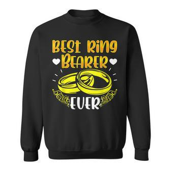 Best Ring Dude Ever Wedding Bearer Ring Carrier Sweatshirt - Seseable