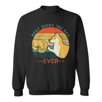 Best Shiba Inu Dad Ever Vintage Dog Dad Gift Fathers Day Gift For Mens Sweatshirt | Mazezy