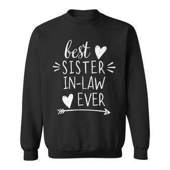 Best Sister In Law Ever Hearts Arrow Sister In Law Sweatshirt - Seseable