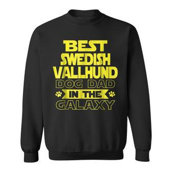Best Swedish Vallhund Dad In The Galaxy Gift For Mens Sweatshirt | Mazezy