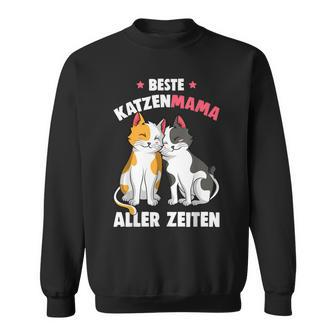Beste Katzen Mama Aller Zeiten Katzenmama Katze Damen Sweatshirt - Seseable
