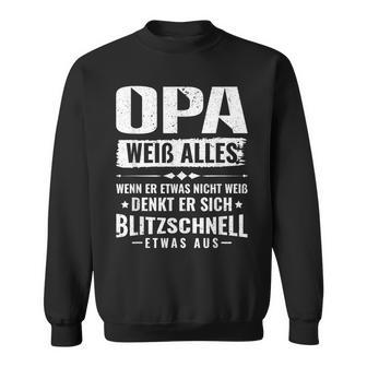 Bester Opa Großvater Der Welt Opa Weiß Alles Sweatshirt - Seseable