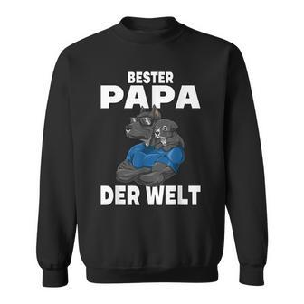 Bester Papa Der Welt Fathers Day Father Dog For Papas Sweatshirt - Thegiftio UK