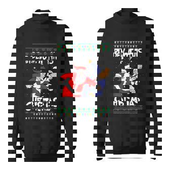 Biden Not This Christmas Blam Funny Biden Santa Claus Ugly Christmas Sweater Sweatshirt - Monsterry