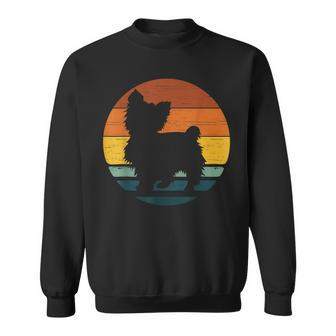 Biewer Terrier Vintage Retro Mom Dad Dog Gift Sweatshirt - Seseable