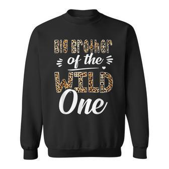 Big Brother Of The Wild One Zoo Themed 1St Birthday Party Sweatshirt - Thegiftio UK