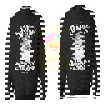 Big Nick Energy Vintage Pink Santa Claus Christmas Design V2 Men Women Sweatshirt Graphic Print Unisex - Seseable
