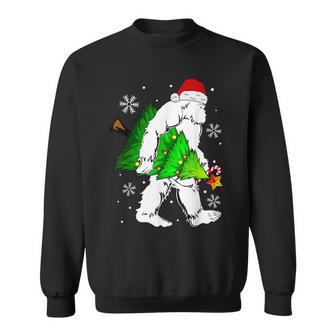 Bigfoot Christmas Tree Funny 2022 Xmas Sasquatch Men Women Men Women Sweatshirt Graphic Print Unisex - Thegiftio UK