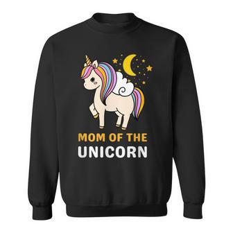 Birthday Mom Mother Unicorn Cute Novelty Unique Anniversary T Sweatshirt | Mazezy