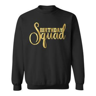 Birthday Squad Gift Girly Besties Crew Sweatshirt
