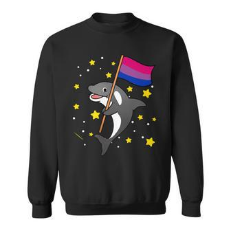 Bisexual Pride Orca Bisexual Sweatshirt | Mazezy