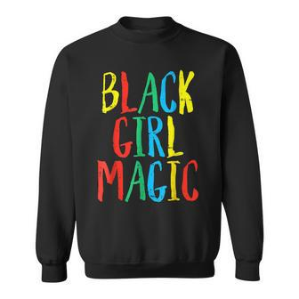 Black Girl Magic Afro African Pride Black History Month Sweatshirt - Seseable