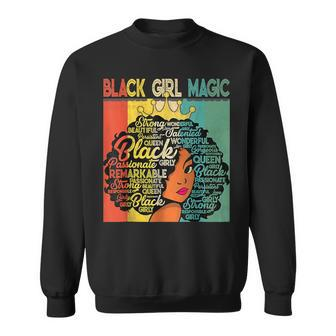 Black Girl Magic Melanin Queen African Black History Month Sweatshirt - Seseable