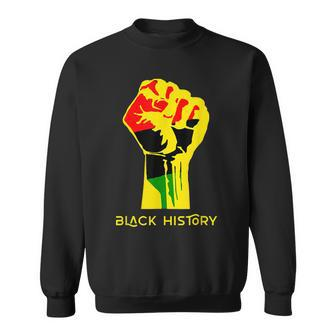 Black History Month 2023 African American Pride Power Fist Sweatshirt - Seseable