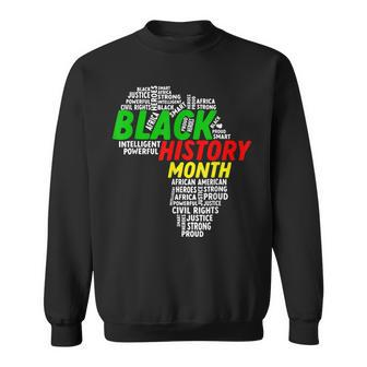 Black History Month African Map African American Roots Pride V2 Sweatshirt - Seseable