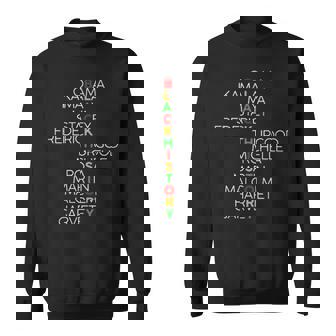 Black History Obama Kamala Maya Stacey Frederick Sweatshirt | Mazezy