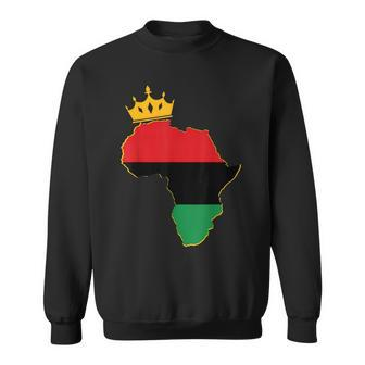 Black King Queen Couple Matching African American Valentine Sweatshirt - Seseable