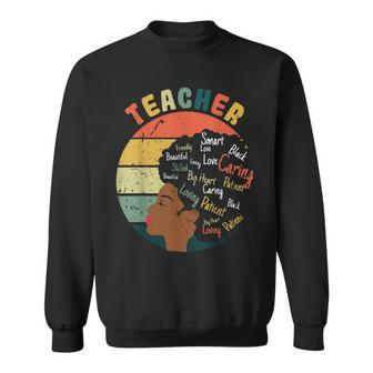 Black Teacher Educator Magic Africa Proud History Men Women Men Women Sweatshirt Graphic Print Unisex - Thegiftio UK