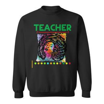 Black Teacher Educator Magic Africa Proud History Men Women V2 Men Women Sweatshirt Graphic Print Unisex - Thegiftio UK