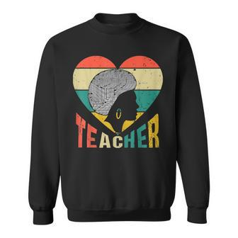 Black Teacher Educator Magic Africa Proud History Men Women V6 Men Women Sweatshirt Graphic Print Unisex - Thegiftio UK