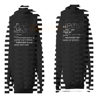 Blacknificent Definition Black History Month Black Pride Men Women Sweatshirt Graphic Print Unisex - Thegiftio UK