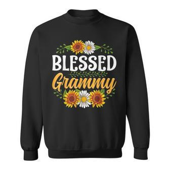Blessed Grammy Thanksgiving Christmas Cute Gift Floral Sweatshirt | Mazezy