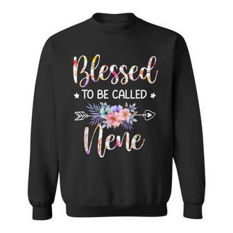 Blessed To Be Called Nene Floral Mothers Day Sweatshirt - Seseable