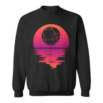 Bocce Ball Retro Sunset - Bocce Ball Sweatshirt | Mazezy