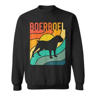 Boerboel Vintage Retro Dog Lover Mom Dad Gift Sweatshirt - Seseable