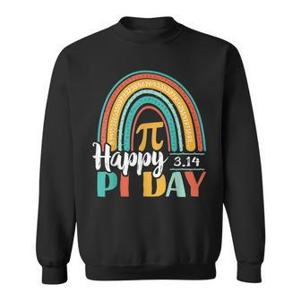 Boho Rainbow Happy Pi Day 314 Math Geek Sweatshirt - Seseable