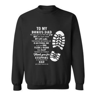Bonus Dad Fathers Day Gift From Stepdad For Daughter Son Tshirt V2 Sweatshirt - Monsterry DE