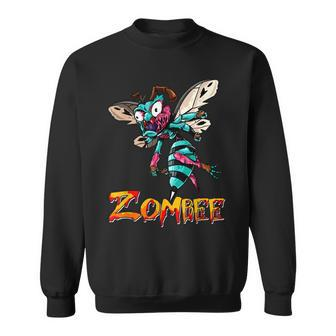 Boo Bee Zombee Zombie Funny Beekeper Halloween Costume Gifts Men Women Sweatshirt Graphic Print Unisex - Thegiftio UK