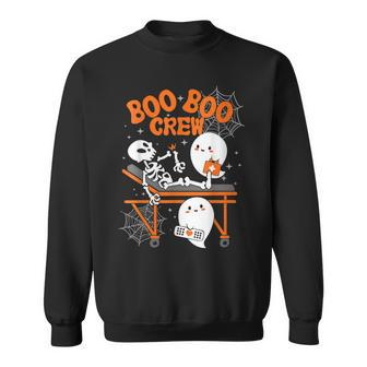 Boo Boo Crew Cute Ghost Doctor Paramedic Emt Nurse Halloween Men Women Sweatshirt Graphic Print Unisex - Thegiftio UK