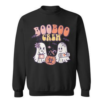 Boo Boo Crew Ghost Doctor Paramedic Emt Nurse Halloween V4 Men Women Sweatshirt Graphic Print Unisex - Thegiftio UK