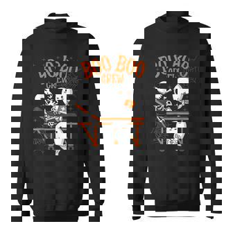 Boo Boo Crew Ghost Halloween Nurse Doctor Nursing Women V4 Men Women Sweatshirt Graphic Print Unisex - Thegiftio