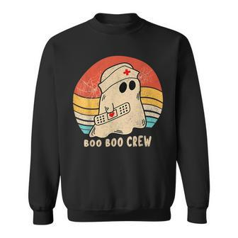 Boo Boo Crew Nurse Ghost Funny Halloween Costum Men Women Sweatshirt Graphic Print Unisex - Thegiftio UK