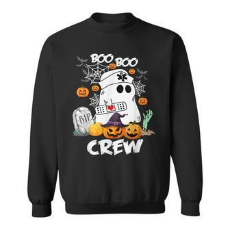 Boo Boo Crew Nurse Halloween Ghost For Nurses Rn Funny Women Men Women Sweatshirt Graphic Print Unisex - Thegiftio UK
