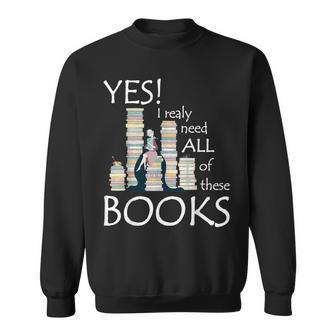 Book Bookworm Reading Book Book Woman Library Sweatshirt - Seseable
