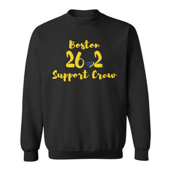 Boston 262 Marathon Support Crew Sweatshirt | Mazezy
