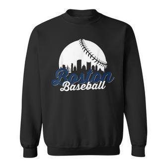 Boston Baseball Ball City Massachusetts Retro Vintage Sweatshirt - Seseable