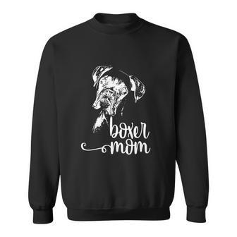 Boxer Mom Dog Face Shirt Dog Lovers Boxer Mom Gift Sweatshirt - Monsterry DE