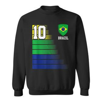 Brazil Soccer Jersey Brasil Football Brazilian Flag Futebol Men Women Sweatshirt Graphic Print Unisex - Seseable