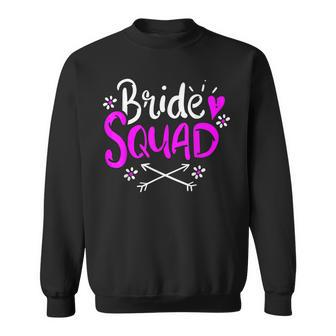 Bridesmaid Bride Squad Marriage Wedding Bachelorette Party Sweatshirt | Mazezy