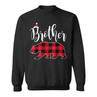 Brother Bear Buffalo Red Plaid Christmas Pajama Family Gifts Men Women Sweatshirt Graphic Print Unisex - Thegiftio UK