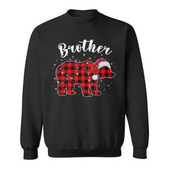 Brother Bear Christmas Pajama Red Plaid Buffalo Family Men Women Sweatshirt Graphic Print Unisex - Thegiftio UK