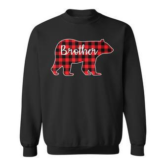 Brother Bear Christmas Pajama Red Plaid Buffalo Family V2 Men Women Sweatshirt Graphic Print Unisex - Thegiftio UK