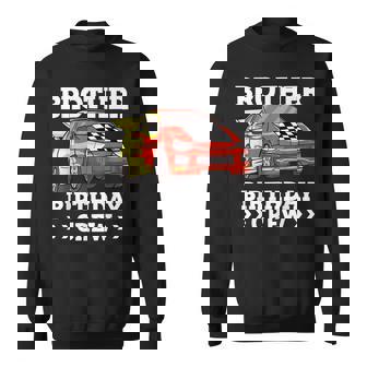 Brother Birthday Crew Race Car Bro Racing Car Sweatshirt | Mazezy